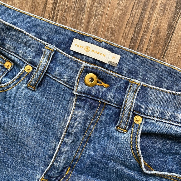 Tory Burch logo fringe denim - Picture 7 of 8